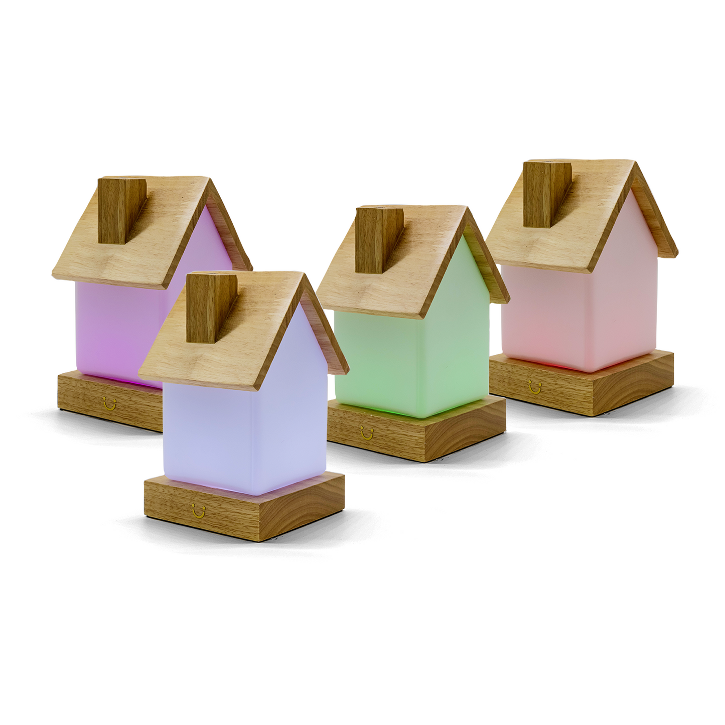 Modern Home Lamp Natural Set of Four