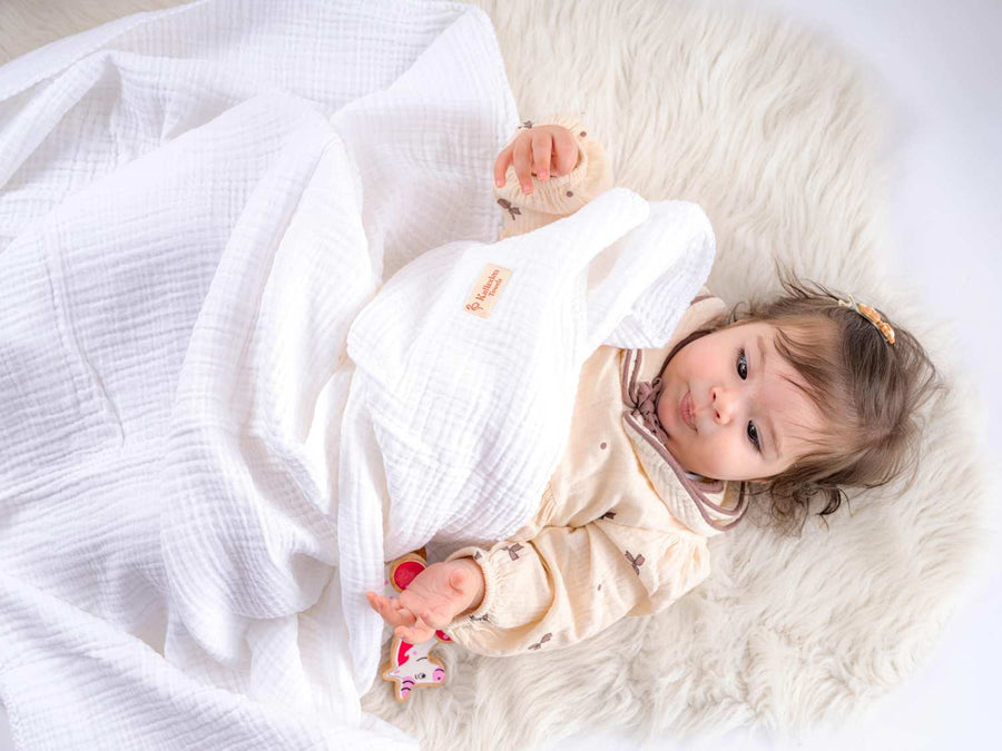 Quilted 4 Layers Muslin Blanket
