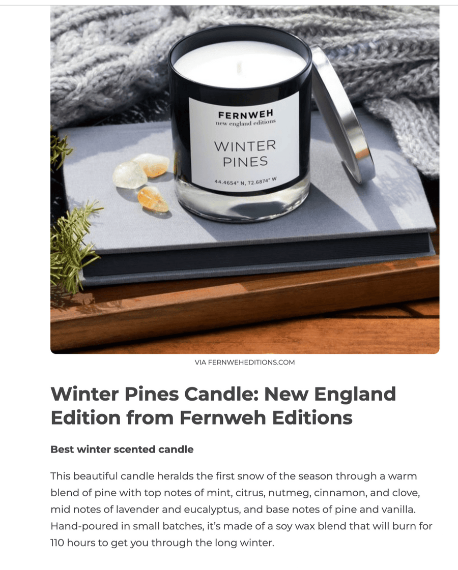 Roaring Fireplace Scented Soy Candle
