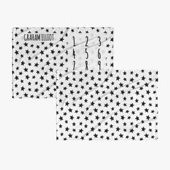 30 x 40 Stars Personalized Baby Months Blanket w Name