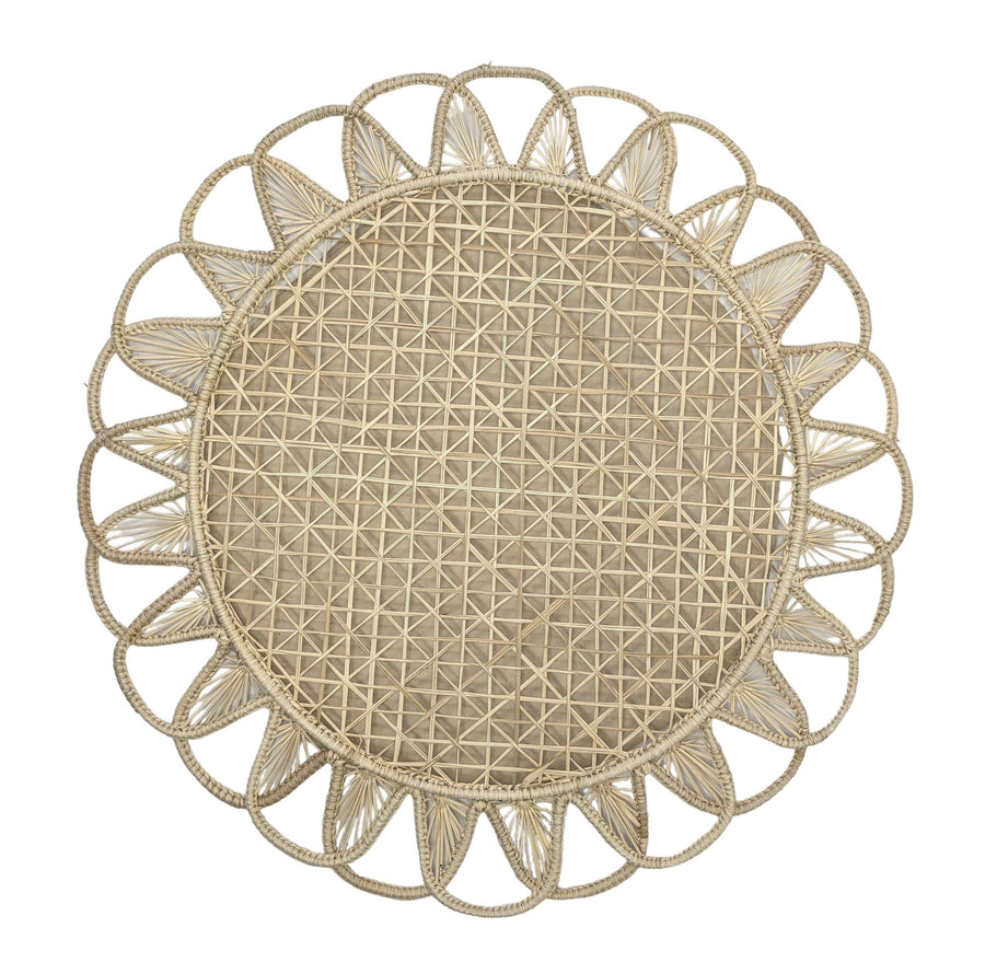 Luminous Woven Placemat Solid Color Natural