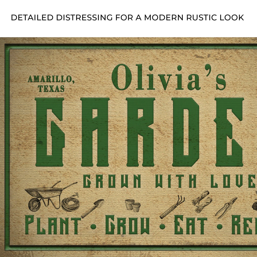 Plant, Grow, Eat, Repeat Garden Sign