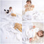 Quilted 4 Layers Muslin Blanket White