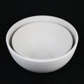 2-Piece White Plastic Planter Bowls – Modern Minimalist Design