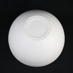 2-Piece White Plastic Planter Bowls – Modern Minimalist Design