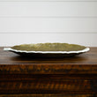 14" Gold and White Leaf Decorative Accent - Rivour Home