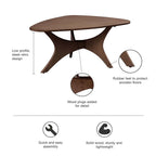 Blaze Triangle Wood Coffee Table