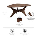Blaze Triangle Wood Coffee Table