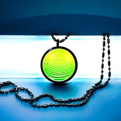 Ion Glass Defense Pendant 31MM Clear Jade