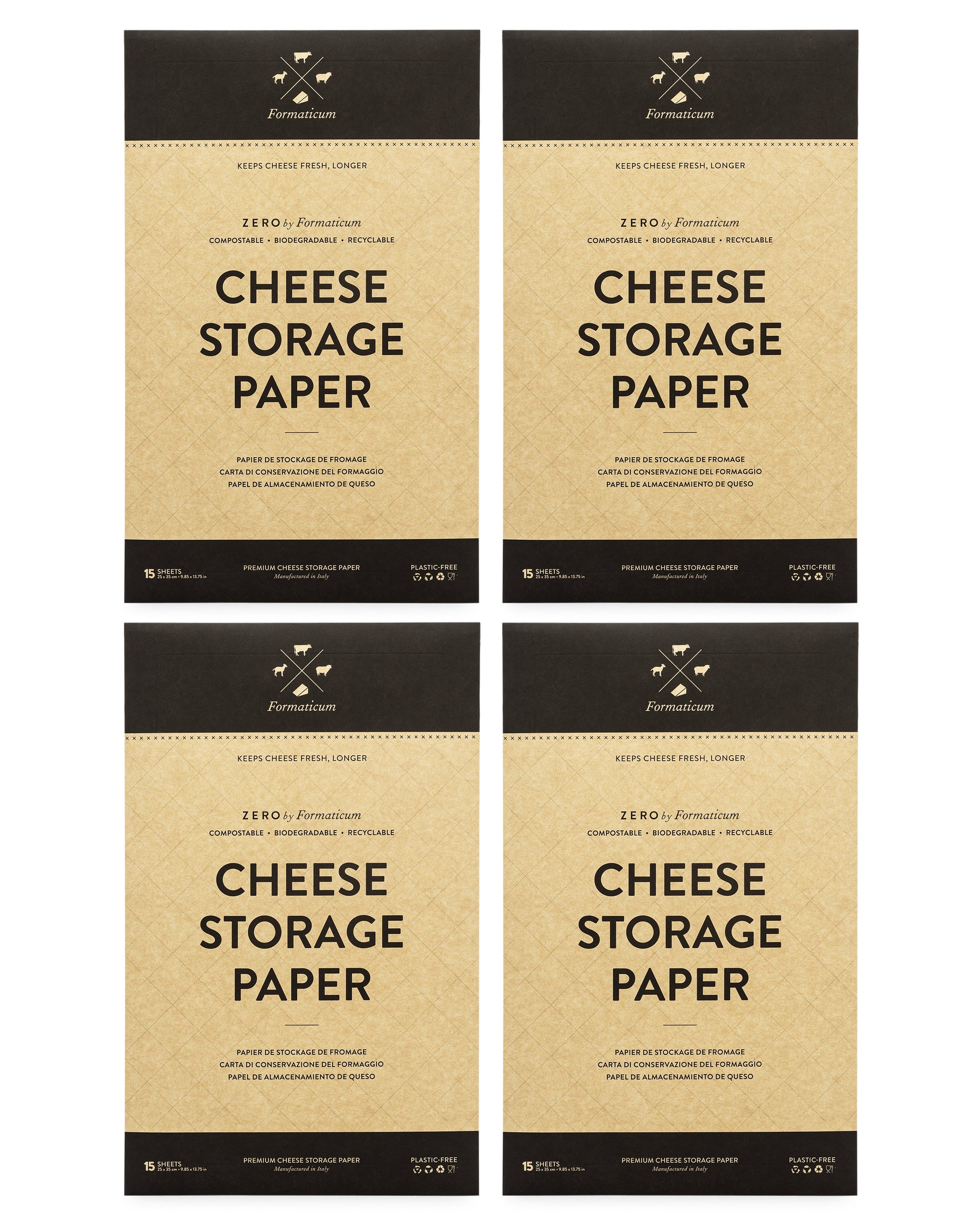 Zero Cheese Storage Paper 60 Sheets ($8.25 Pack)
