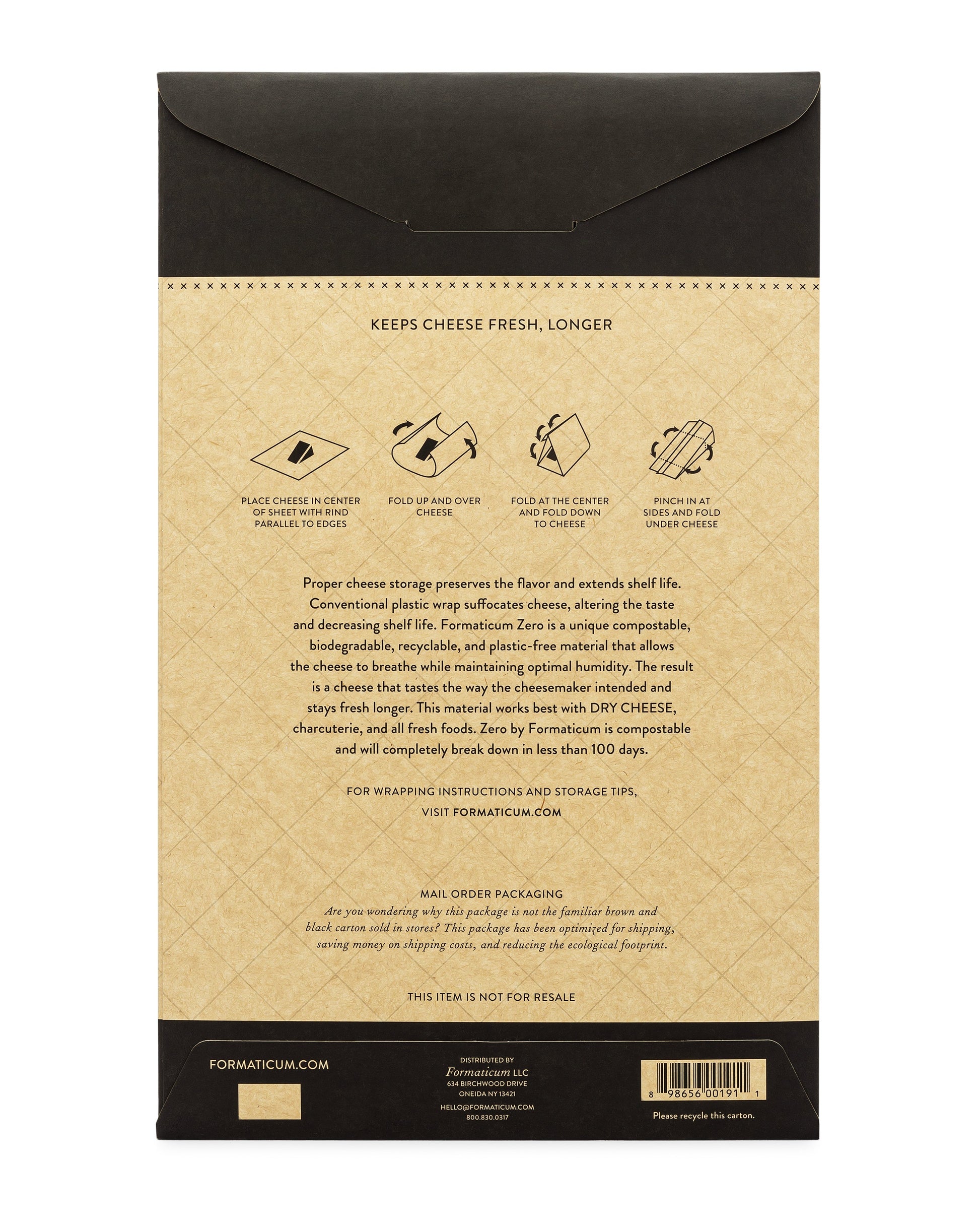 Zero Cheese Storage Paper