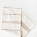 Aden Cotton Bath Towel Natural with Beige