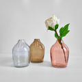 Haley Handblown Hammered Bud Vase