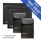Void Bag (Faraday Bag) 4 - 2 Medium and 2 Large Void Bag **BEST VALUE** (Save 35% More!!)