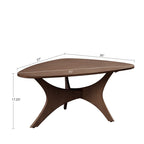 Blaze Triangle Wood Coffee Table
