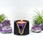 Dark Amethyst Candle Holder