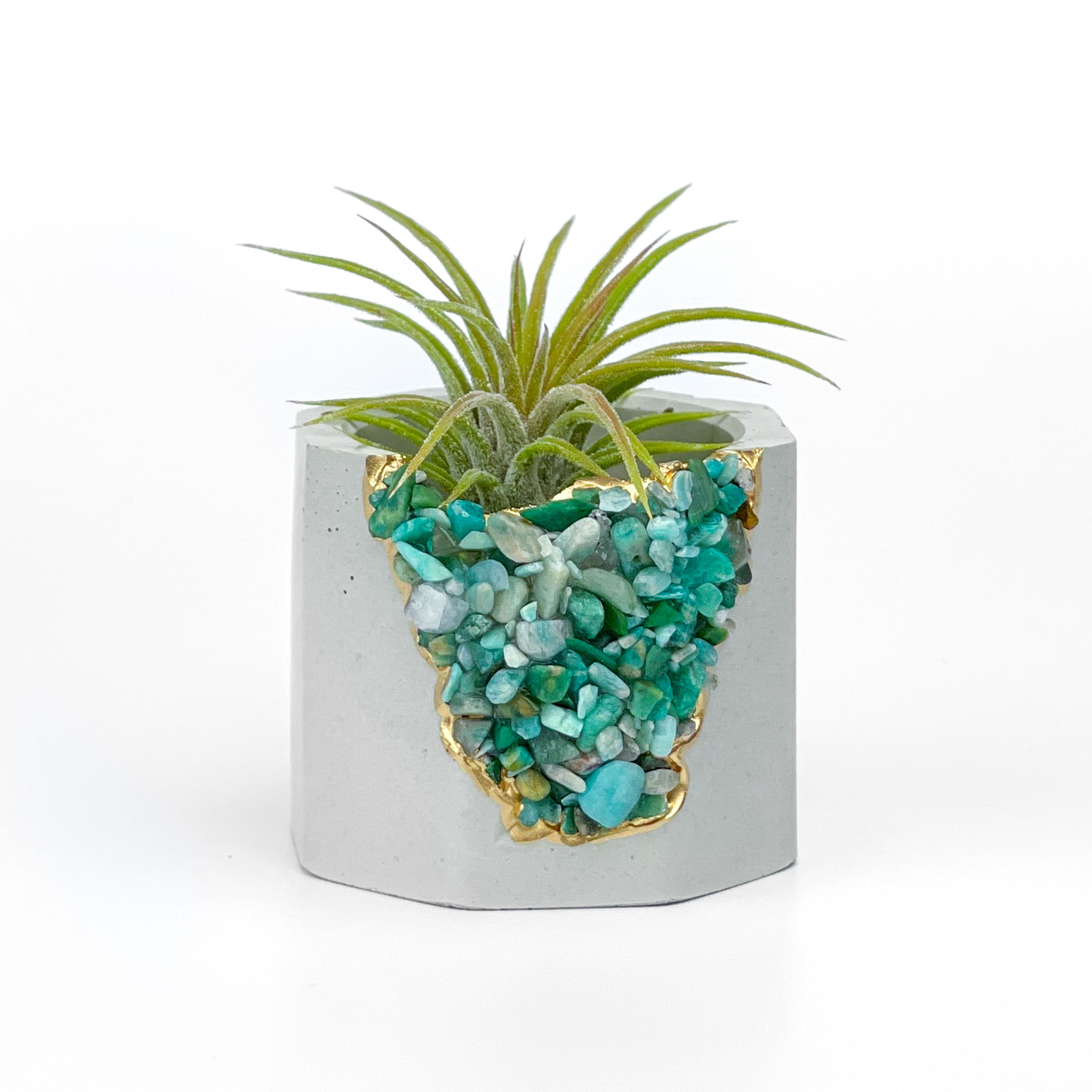 Amazonite Geode Planter