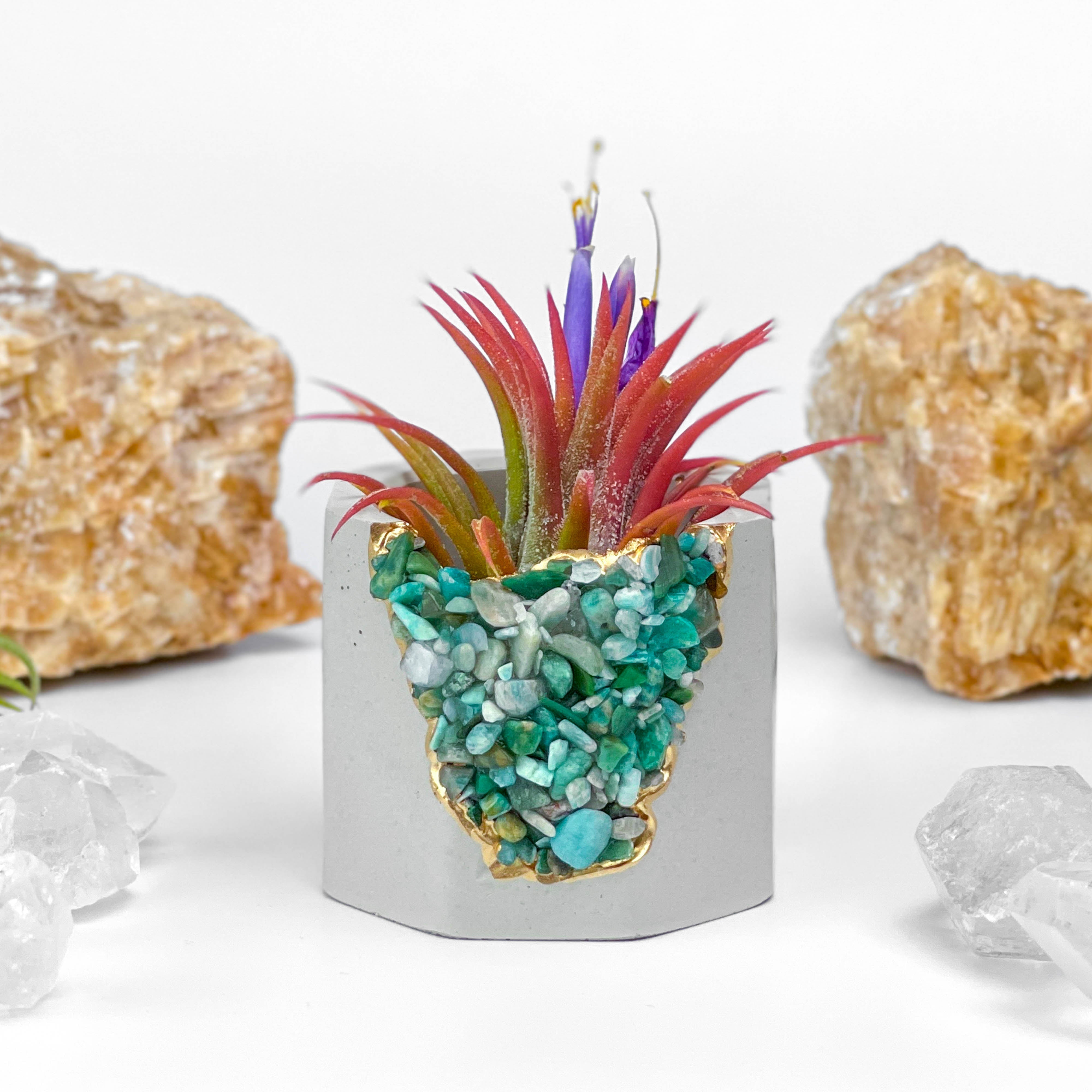 Amazonite Geode Planter