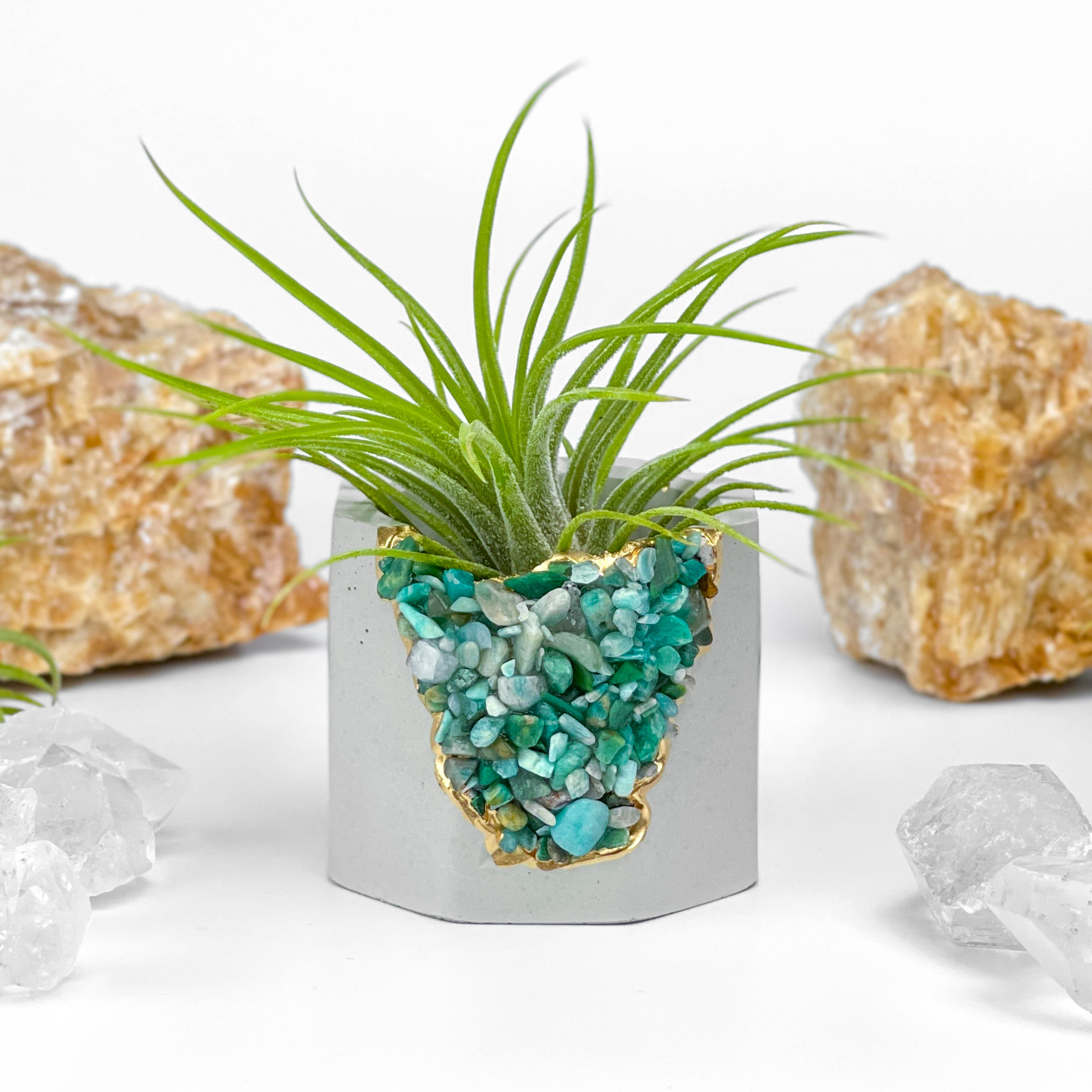 Amazonite Geode Planter Secondary image