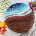 Round Ocean Boards Black Walnut Tropical Getaway