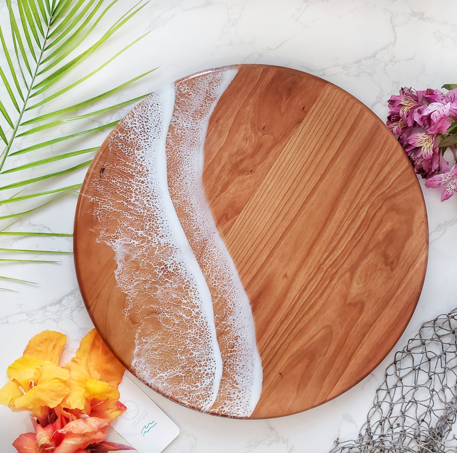 Round Ocean Boards Cherry Clear Waves
