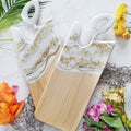 Medium Signature Handle Boards Maple White Gold Geode
