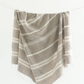 Aden Cotton Bath Towel Stone with Natural