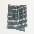 Aden Cotton Bath Towel Navy with Natural