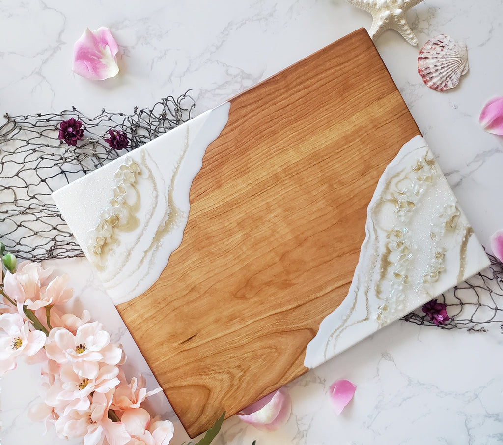 Coast to Coast Ocean Boards Cherry White Gold Geode