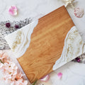 Coast to Coast Ocean Boards Cherry White Gold Geode