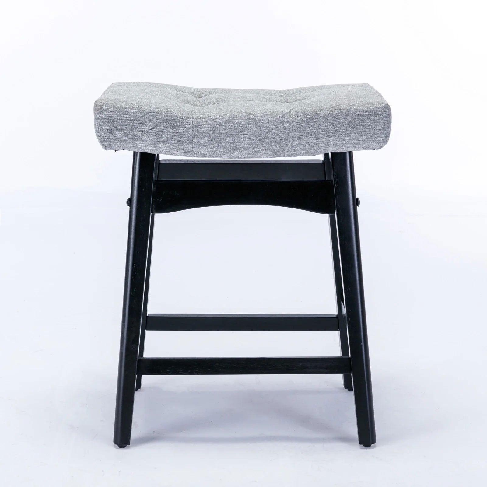 25" Grey Backless Counter Stools - Set of Two Secondary image