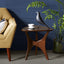Blaze Triangle Wood End Table