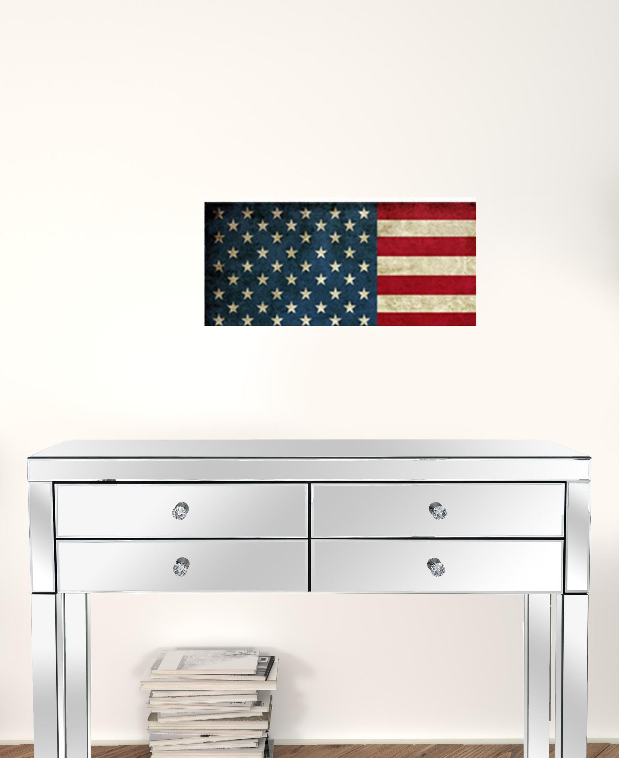 USA Flag Canvas Print Wall Art 2 Piece Set Wall Art Secondary image