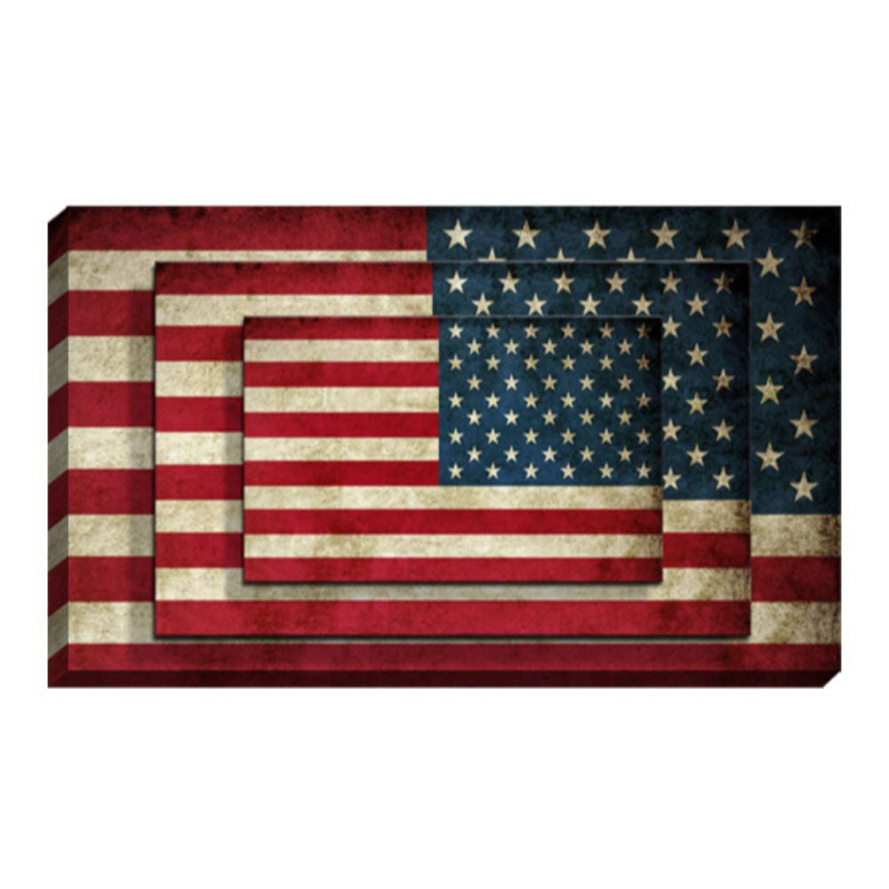 Set Of Four American Flag Print Wall Art Secondary image