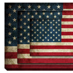 Set Of Four American Flag Print Wall Art