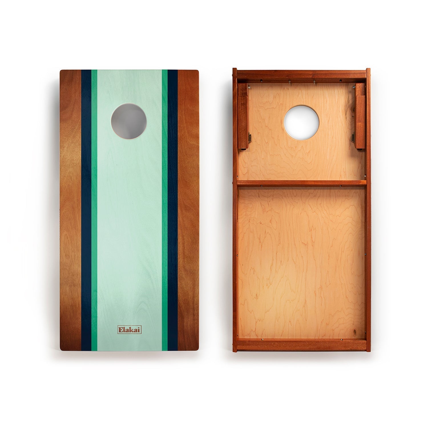 2ft x 4ft Graphic Wood Classic Cornhole Set | Classic Beach Stripes Collection Secondary image