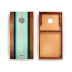 2ft x 4ft Graphic Wood Classic Cornhole Set | Classic Beach Stripes Collection