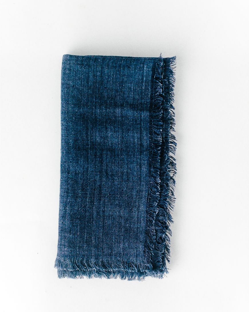 Stone Washed Linen Dinner Napkins Secondary image