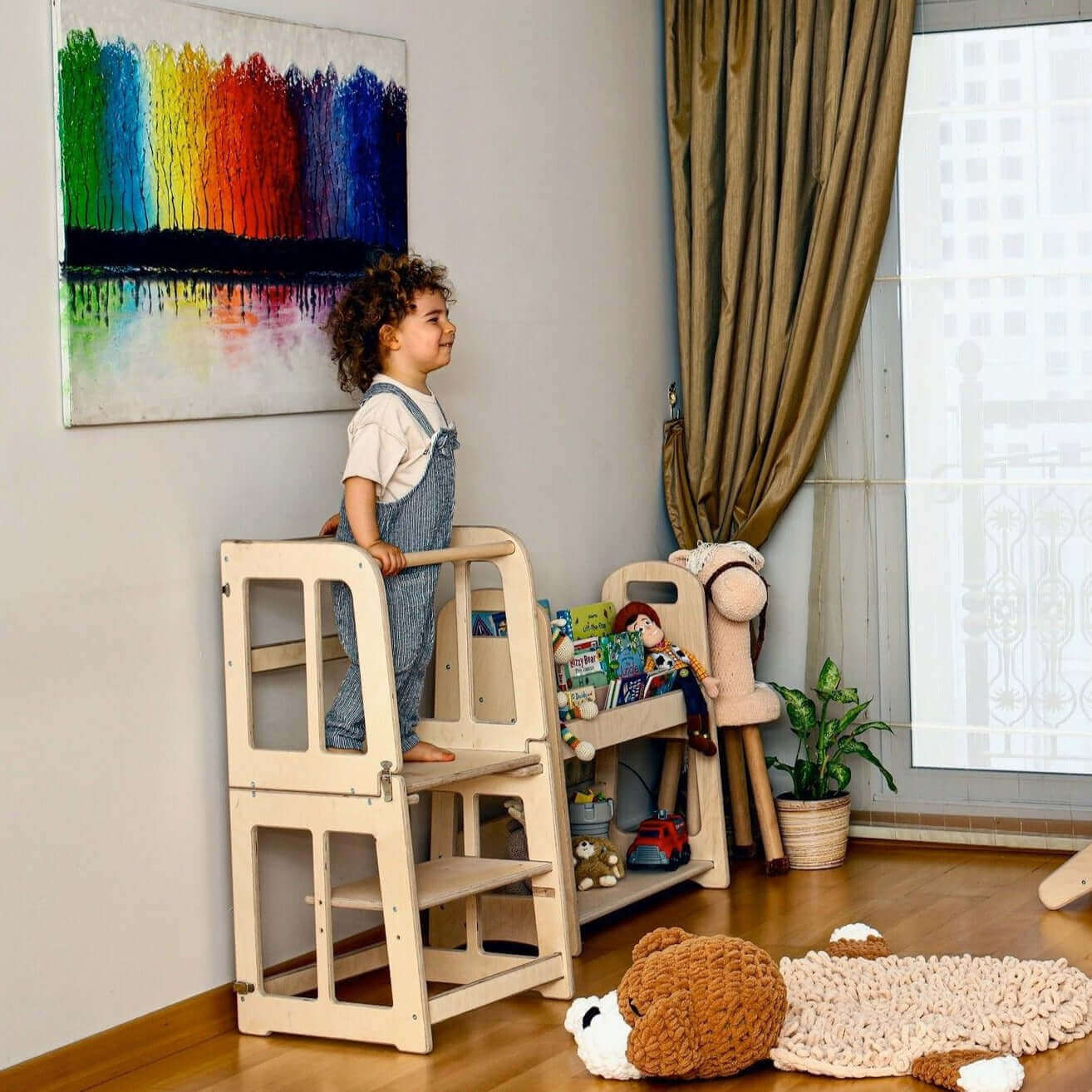 2in1 Montessori Learning Tower & Desk Main image