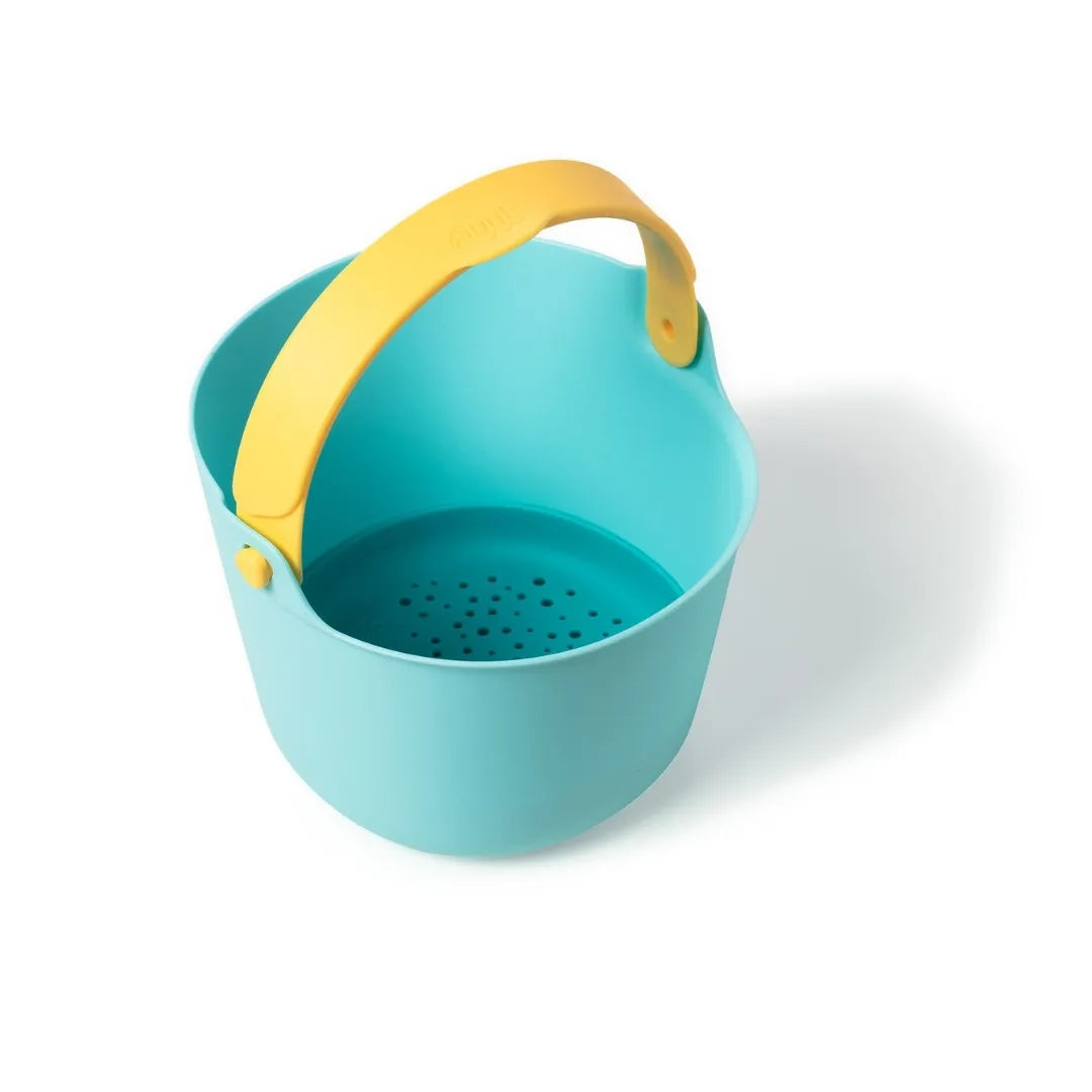 Bucki Spill-Proof Bucket – Kids Sieve Bucket for Beach Banana Blue