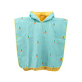 Beach Poncho – Quick-Drying Microfiber Kids Towel Banana Blue