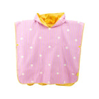 Beach Poncho – Quick-Drying Microfiber Kids Towel Banana Pink