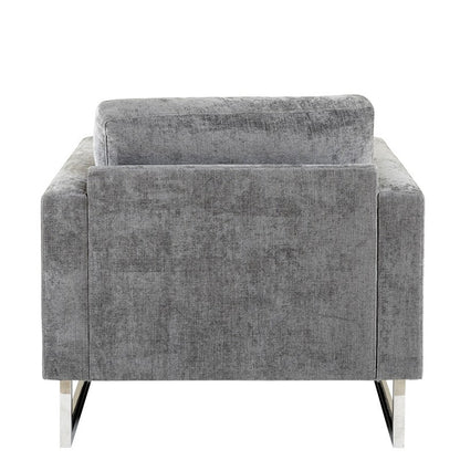 Madden Upholstered Metal Base Accent Lounge Chair