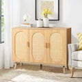 3 Door Rattan Shoe Storage Cabinet
