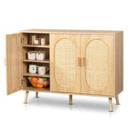 3 Door Rattan Shoe Storage Cabinet