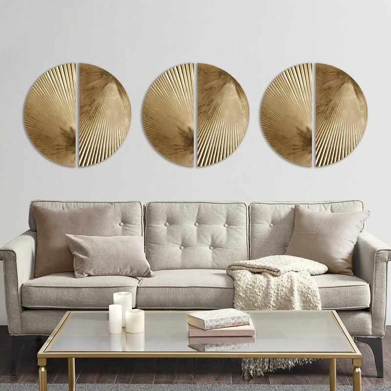 Radiant Half-moon 2-Piece Metal Wall Decor Set