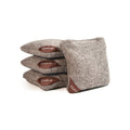 4-in Travel Herringbone Cornhole Bags | Premium All-Weather Collection Gray Dove