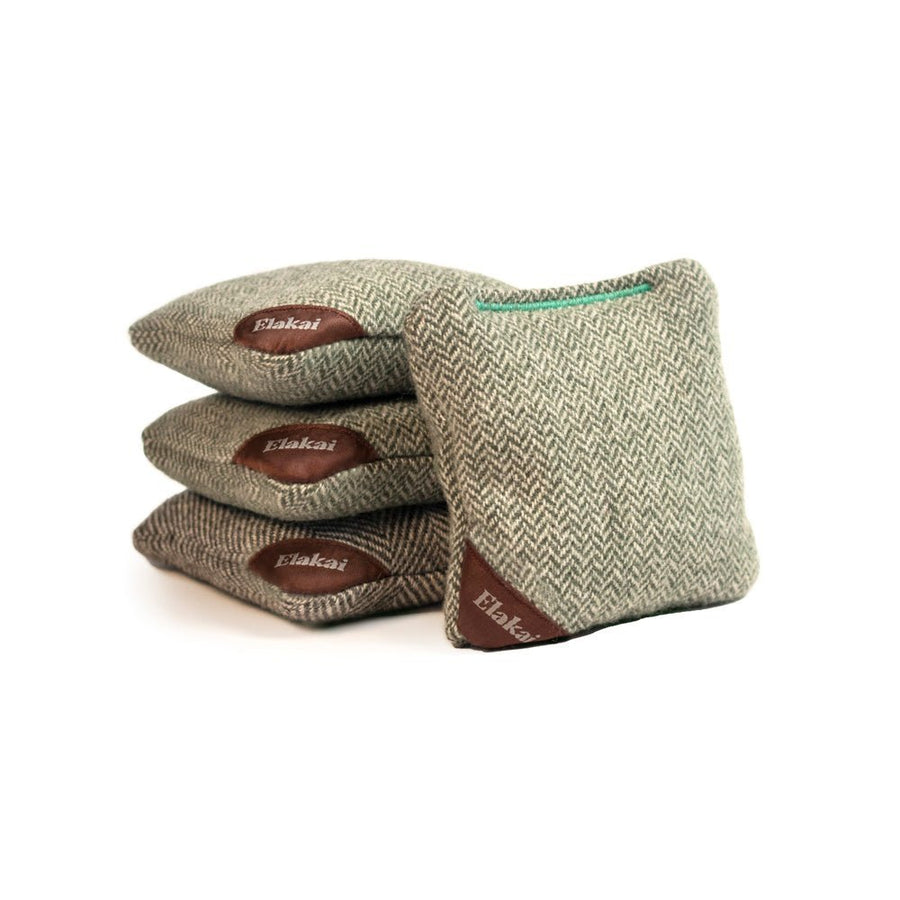 4-in Travel Herringbone Cornhole Bags | Premium All-Weather Collection Green Sprout