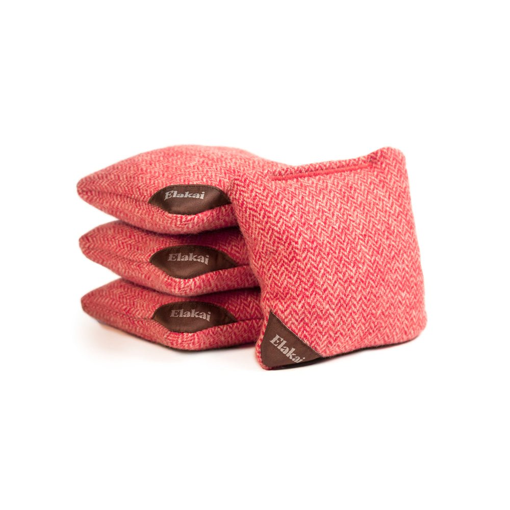 4-in Travel Herringbone Cornhole Bags | Premium All-Weather Collection Cardinal Red Main image