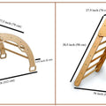 4 Pieces Climbing Set - Climbing Triangle, Arch Rocker, Pillow, and 2in1 Ramp